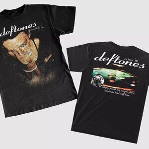 Deftones On Tour '98 ‘Around The Fur’ T-Shirt Deftones Shirt Classic Style Black